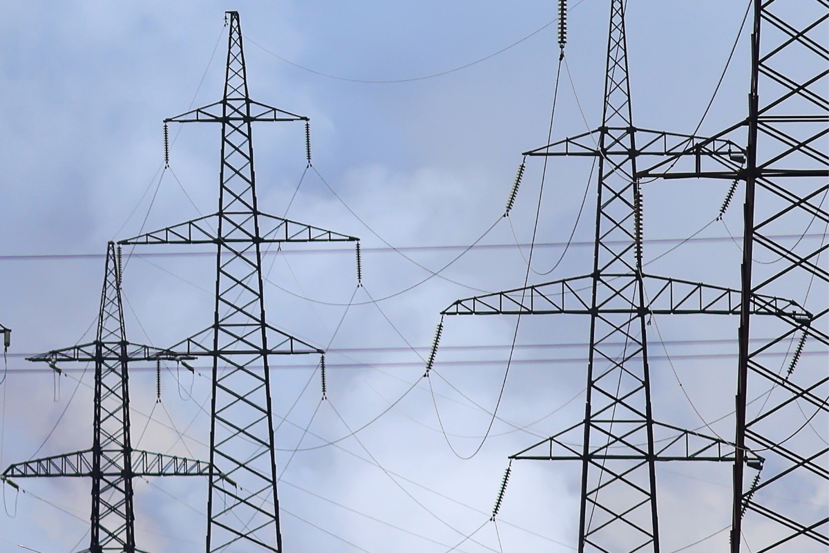 High-Tension Line Erection